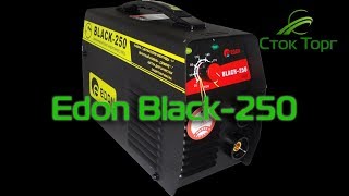 Сварочный инвертор Edon Black250 Тест электродом 4 мм [upl. by Yttik]