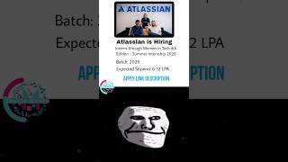 Atlassian Is Hiring jobsearch jobs jobvacancy jobseekers jobnews jobinterview jobalert [upl. by Edmee337]