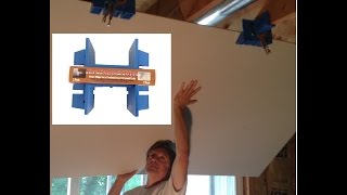 Drywall Lift Installation Tool  An Easy Better and Affordable Way to Hang Drywall by Yourself [upl. by Aldos14]