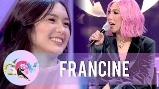 Vice Ganda admires Francines beauty  GGV [upl. by Mann]