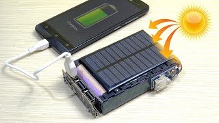 How to make a SOLAR POWER BANK charger for mobile [upl. by Darla]