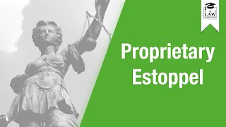 Property Law  Proprietary Estoppel [upl. by Eidlog309]