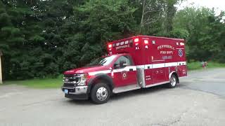 Pepperell MA Fire EMS New 50A1 Responding [upl. by Aehsa]