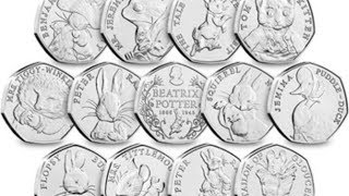 All Beatrix Potter 50p coins in 30 Seconds Peter Rabbit Flopsy Bunny Jemima Puddleduck 50p [upl. by Gronseth497]