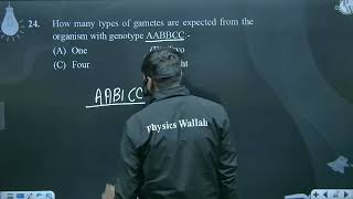 How many types of gametes are expected from the organism with genotype AABBCC [upl. by Carlee438]