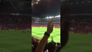 Spurs fans sing quotTottenham boys making all the noisequot during 30 win at Manchester United [upl. by Treva]