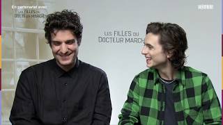 Timothée Chalamet amp Louis Garrel interview in French with EN subs [upl. by Oilasor]