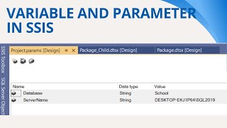 152 Variable and parameter in ssis [upl. by Lolande549]