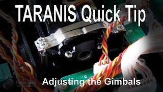 FrSky TARANIS Quick Tip  Adjusting the gimbals throttle stick [upl. by Apple]