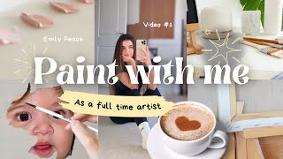 a WEEK of painting in 3 MINUTES ✿ Baby Portrait Painting amp Varnish  fulltime artist studiovlog [upl. by Kari]