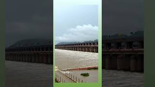 prakasam barrage ♥️vijayawada climatechange shortsvideo viralshorts barrage yt bezawada [upl. by Aninahs]