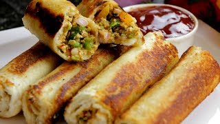 PANEER BREAD ROLLS  Bread Paneer Rolls  Paneer Stuffed Crunchy Bread Rolls  By Chef Aadil Hussain [upl. by Eilojne908]