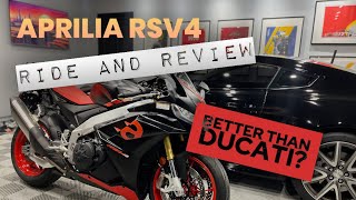 Aprilia RSV4 REVIEW and IMPRESSIONS Ducati Owner Perspective [upl. by Suixela]