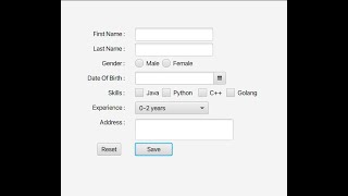 javafx registration form in intellij with scenebuilder [upl. by Mozart]