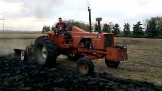 Allis Chalmers 190 XT series III plowing [upl. by Netsryk]