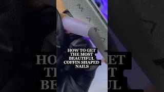 Obsessed with Coffin nails 💅 Here’s a quick guide on how to shape the perfect Coffin nails Shorts [upl. by Tarr]