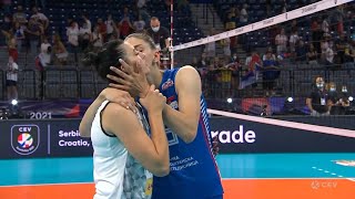 Tijana Boskovic  Dajana Boskovic  Eurovolley 2021 [upl. by Allemrac]