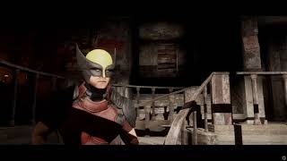 Fallout 4 Outfit amp Animated faces  Wolverine Classic Suit [upl. by Aneerbas687]