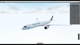 ROBLOX  Cathay Pacific  a350900  Business Class  Hong Kong to London Heathrow [upl. by Ogawa]