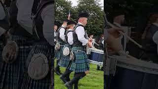 Inveraray pipe band march to the line to begin their medley at the Worlds 2023 [upl. by Stasny]