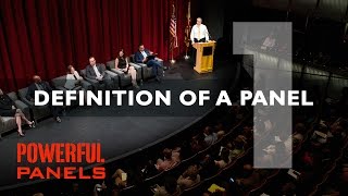 How to Moderate a Panel Discussion Definition of a Panel Video 1 4mins [upl. by Meredith]