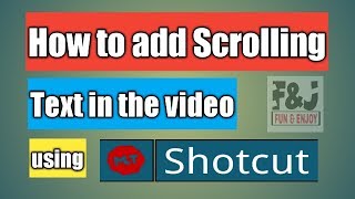 How to add Scrolling Text in Video  Shotcut video Editor Tutorial  Basics of HTML [upl. by Nannek]