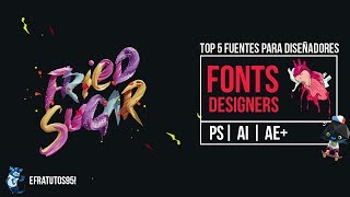 Top 5 Mejores Fuentes para Diseñadores  Descarga  Noviembre 2017 [upl. by Akcirret]