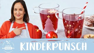 Schnelles KINDERPUNSCHREZEPT zum Selbermachen 🎅🍎– ohne Alkohol I Einfach Backen [upl. by Elacim]