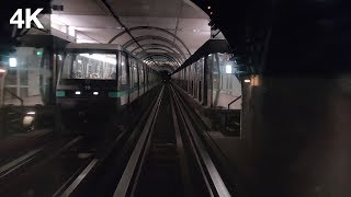 Line 14  Paris Metro 4K OnRide POV Gare de Lyon to Olympiades [upl. by Wald]