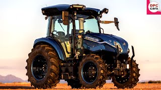 New Holland T4 Electric Self Driving Autonomous Tractor [upl. by Cagle]