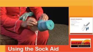 Adaptive Equipment How to Use a Sock Aid [upl. by Lihas]