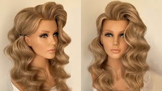 Hollywood waves 2024 Hairstyle tutorial [upl. by Skoorb]