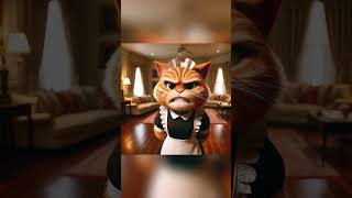 Incompetent Cat Nannycat catstory kitten aicat catcute shorts ai cute animals funny [upl. by Gamin]