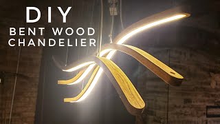 BENDING WOOD with STEAM to create an LED PENDANT LIGHT [upl. by Leakcim]