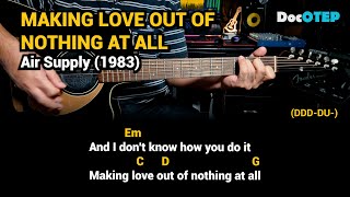 Making Love Out Of Nothing At All  Air Supply 1983  Easy Guitar Chords Tutorial with Lyrics [upl. by Robin]