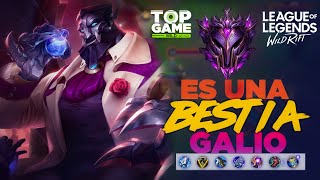 GALIO MID 🔥 ESTA ROTO UNA BESTIA 🔥 WILD RIFT  TOP GAME WILD [upl. by Drud391]