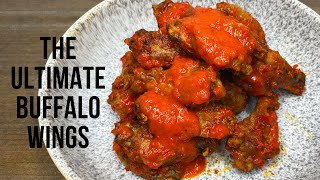 Crispy Buffalo Chicken Wings With Homemade Buffalo Sauce [upl. by Netnerb]