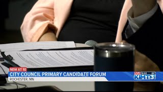 Rochester community members hear from city council candidates during forum [upl. by Lerret]