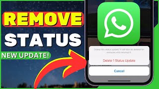 How to REMOVE Status From WhatsApp I NEW UPDATE 2023 [upl. by Leggett328]