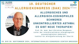 Allergisches und allergischeosinophiles schweres unkontrolliertes Asthma Es gibt neue Therapien [upl. by Wareing]