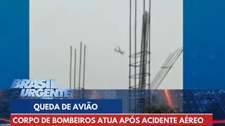 Avião cai em Vinhedo I BRASIL URGENTE  09082024  PROGRAMA [upl. by Hairakcaz]