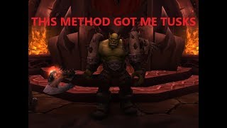 FIXED Siege of Orgrimmar Tusk Farm Method ONLY BONUS ROLLABLE NOW [upl. by Mairb412]