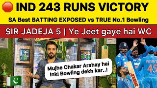 INDIA astonishing 243 Runs Victory vs SA  BEST Batting Exposed against NO1 Bowling  IND beat SA [upl. by Teteak]