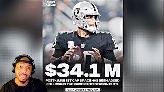 What should the Raiders do with the 341M in cap space they have now  Las Vegas Raiders [upl. by Gena333]