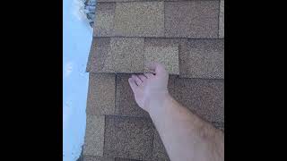 Brittleness Test on Shingle Roof roof inspection insurance construction diy shingleroof [upl. by Ahsirak747]