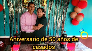 Hermosa Boda de Oro pareja cumple 57 años de casados aniversario [upl. by Coffee880]