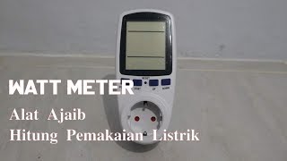 Unboxing  Review Singkat Cara Penggunaan Watt Meter [upl. by Wald]