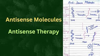 Antisense molecules  Antisense Therapy  Medicinal Chemistry Antisense Oligonucleotide antisense [upl. by Blim836]