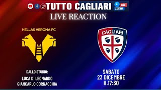 TUTTOCAGLIARI LIVE VERONACAGLIARI LIVE REACTION [upl. by Janean216]