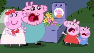 Daddy Pig Dont Leave Us  Peppa Pig Funny Animation [upl. by Eecal]